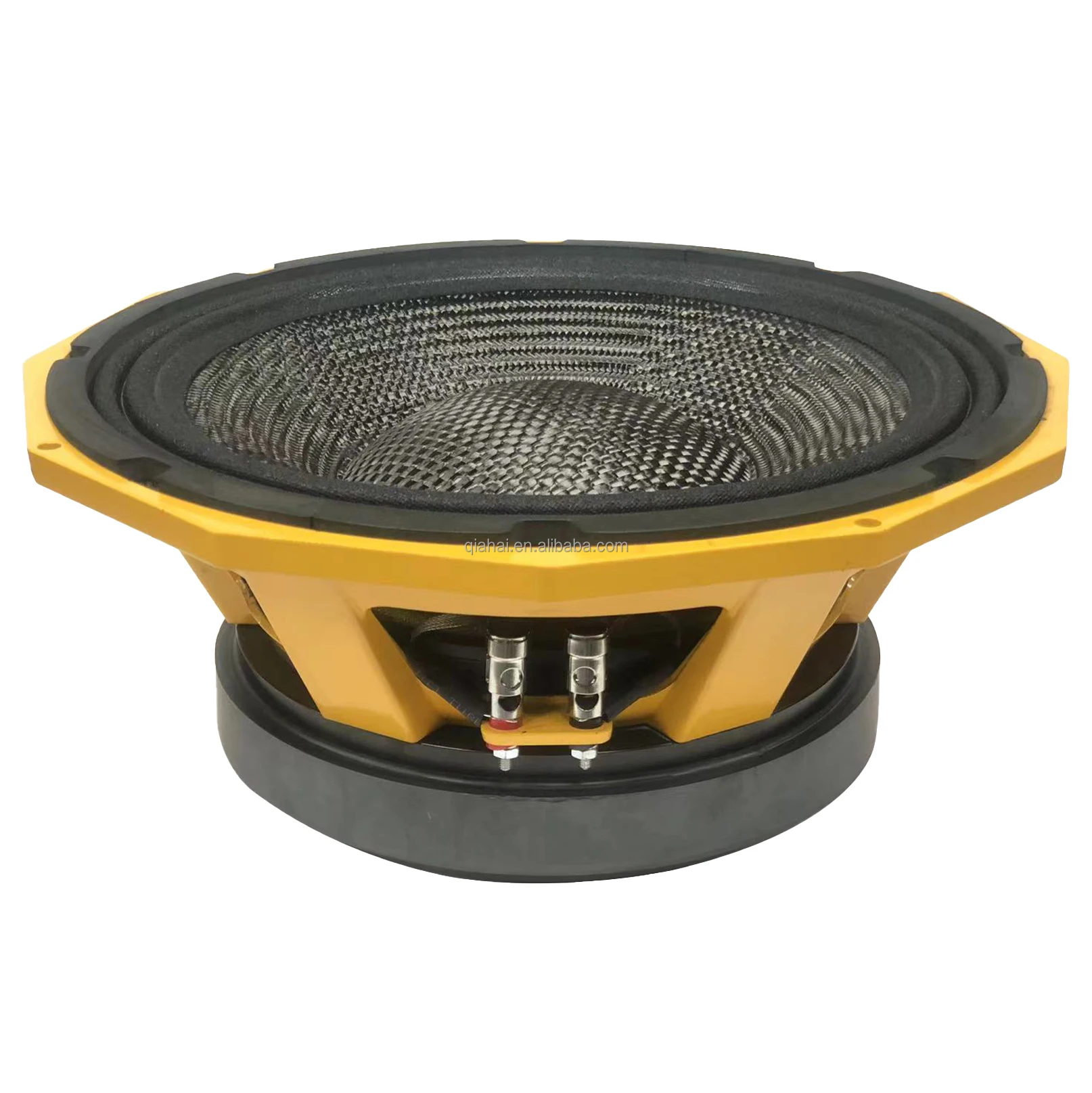 12100-018 Low Price 12 Inch Subwoofer 600W RMS 4 Inch Voice Coil 220mm Ferrite Magnet Carbon Fiber Cone 97dB Sensitivity Speaker
