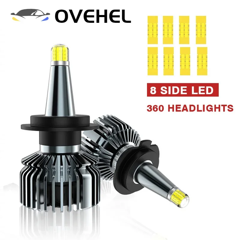 

360º Car Headlight Bulb H7 LED 22000LM H1 H11 H9 H8 H3 9005 HB3 9006 HB4 9012 HIR2 D1S D2S D3S D4S 6000K 12V Lamp Auto Fog Light