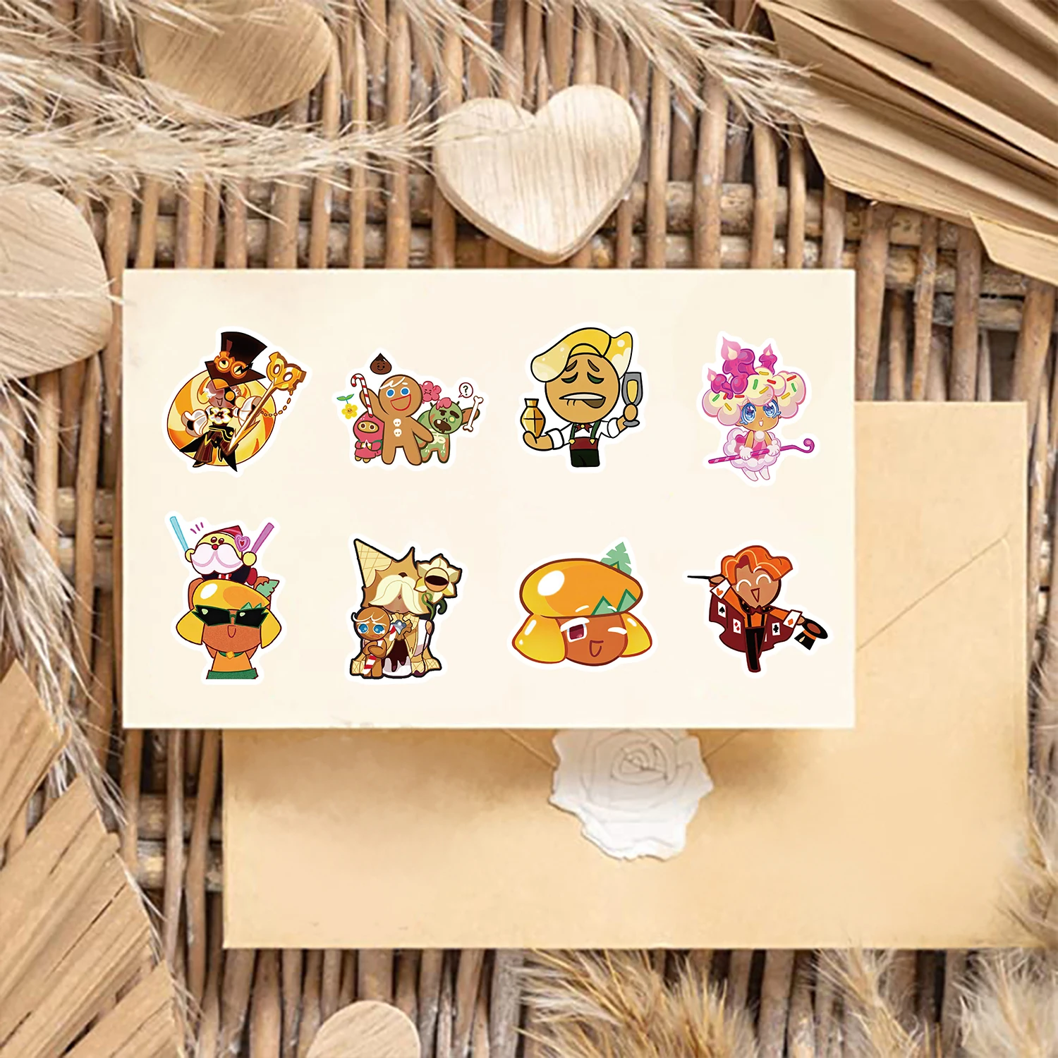 50PCS Cookie Run Kingdom Stickers Toys Skateboard Guitar Computer Refrigerator Desk Cartoon Cute Creative Graffiti Sticker