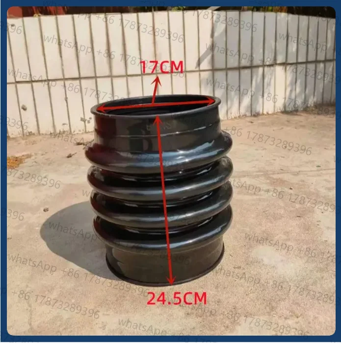 1PC black Wacker BS60-2i BS60-4 BS60-45 BS600 BS700 BS60Y Tamper Rammer Compactor Bellows Boot 1006882 ID170 mm, H245 mm