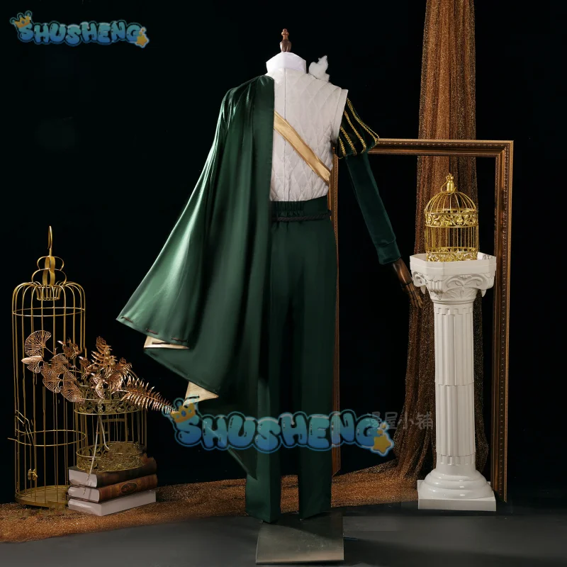 Identity V Knight Косплей Костюм Парик Униформа Ричард Стерлинговые Очки Roy Ramit Хэллоуин Вечеринка для Женщин Мужчин Карнавал Cos Опора