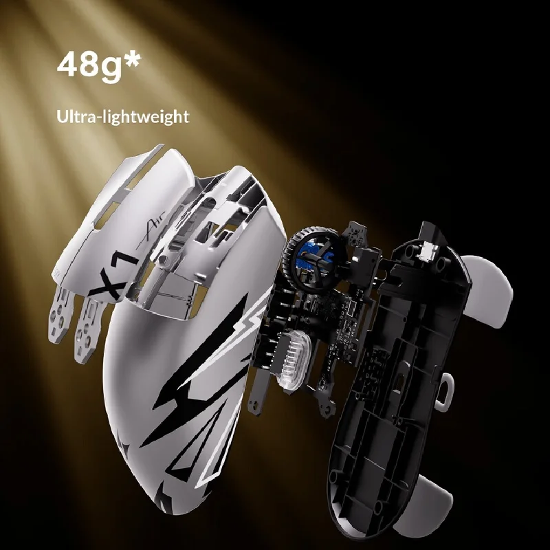 ATK LIEKONG X1V2 Wireless Mouse Wired/Wireless Dual-Mode PAW3955 850 IPS 75g Lightweight Design Ergonomic for Esports and Office