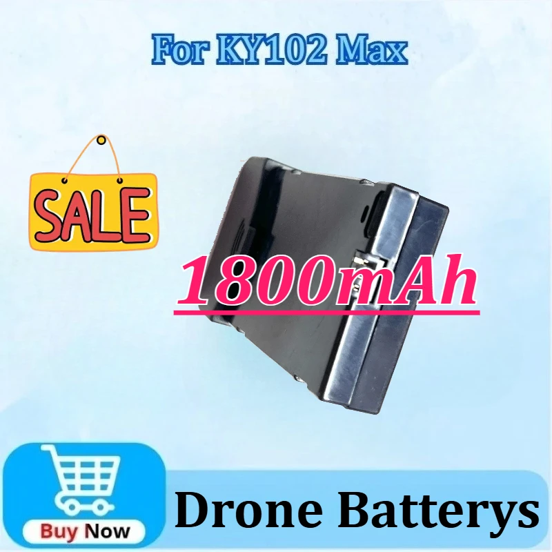 

3.7V 1800mAh Drone Battery for KY102 Max RC Plane Battery Accessory Parts Replacement Newly Upgraded High-Capacity
