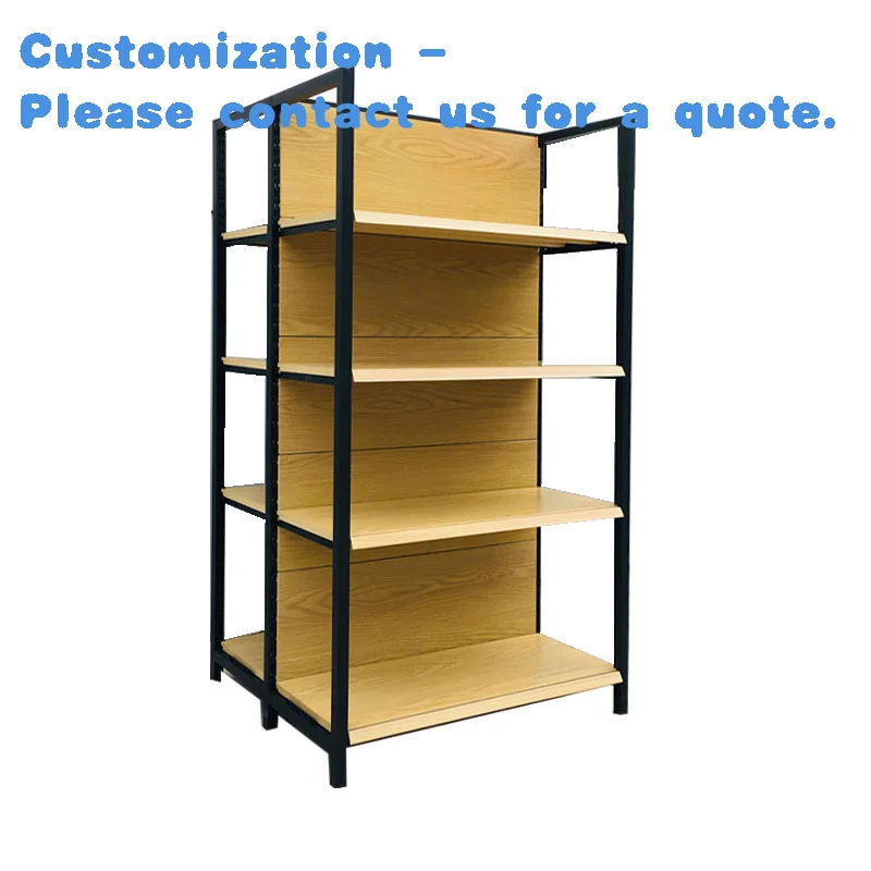 

custom.Factory Customized Color Size Wood Grain Shelf Retail Wood Grain Display Stand