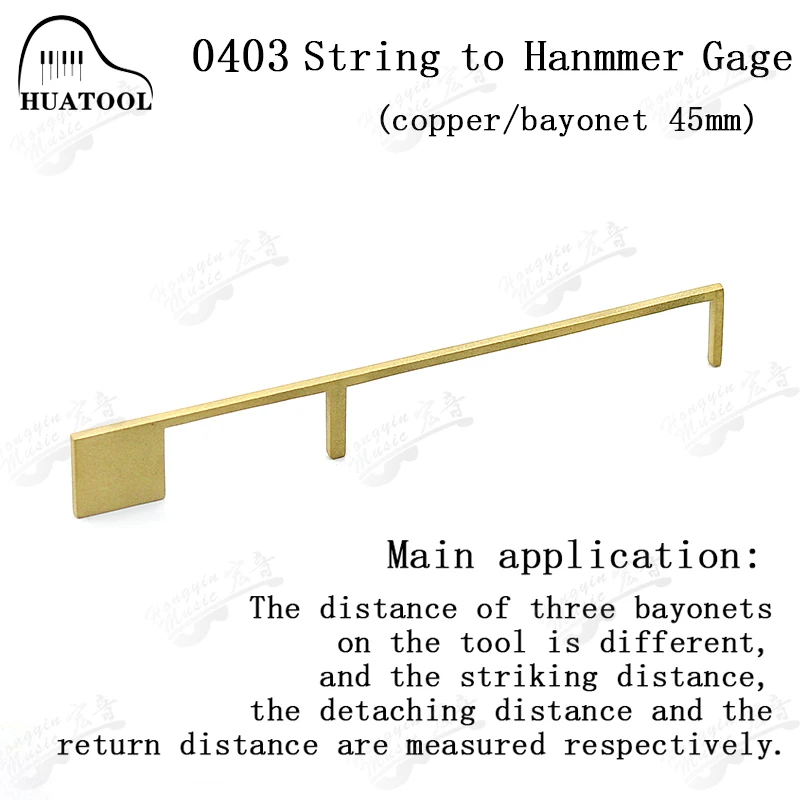 Klavierwerkzeuge, Stimmgereedschaft 1403, 1403A, 1403B, Saitenabstands-Messinstrument, Einstellbar für Flügel – Detail 7