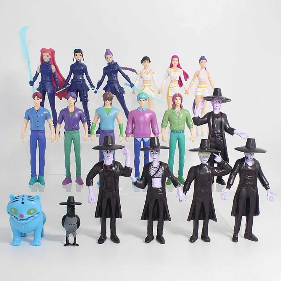 新しいK-POPデモンハンターズフィギュア漫画カワイイタイガールミミラゾイーアクションフィギュアPVCデスクデコレーションモデルドールおもちゃ子供ギフト