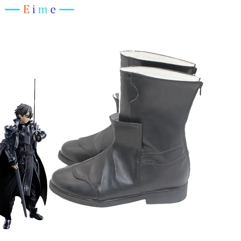 

2025 11, Kirigaya Kazuto, обувь из искусственной кожи, карнавальные ботинки на Хэллоуин, реквизит для косплея, индивидуальный заказ