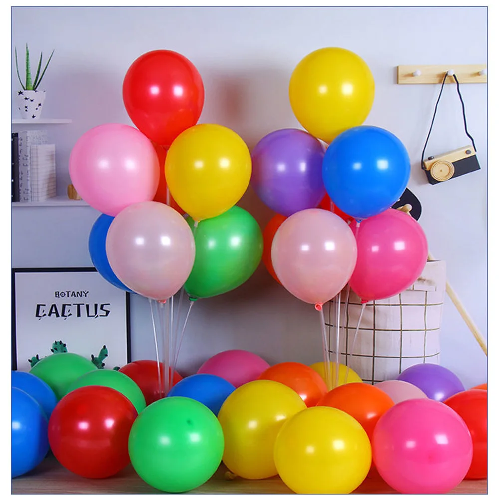 Thickened balloons Assorted Colors Latex Balloons For Kid\'s Birthday Party 10 Inches Rianbow Colorful Party Balloons Decorations