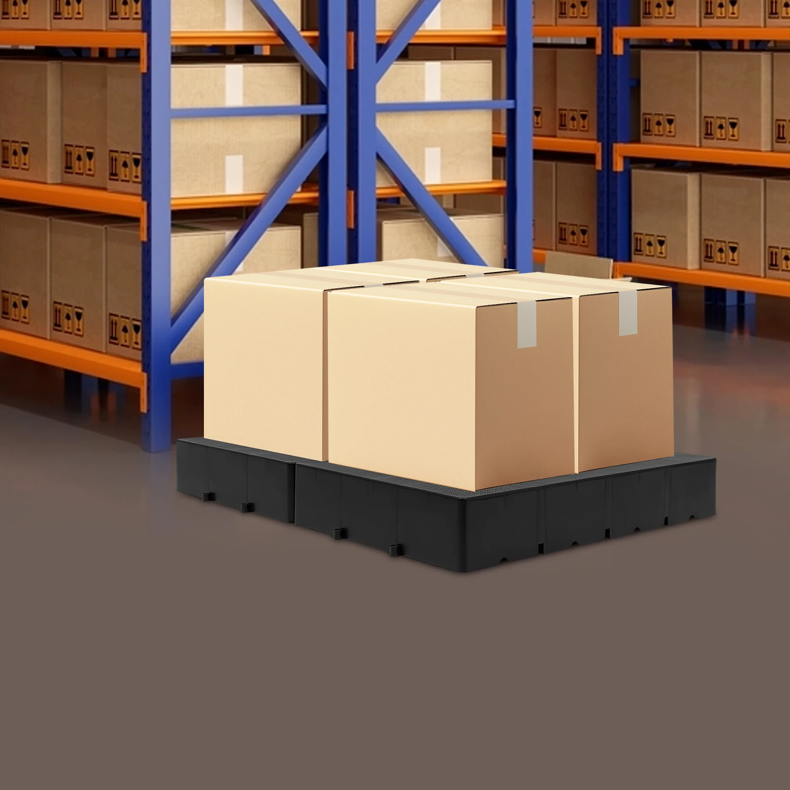 

Многоцелевые пластиковые поддоны Гладкая поверхность Легко чистится Идеально подходят для складов/подвесов/задних дворов/транспортаций