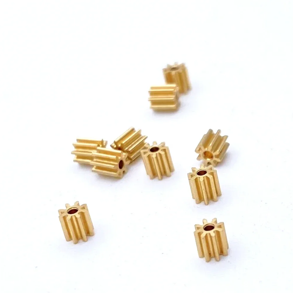 0.3M 8T Mini Copper Gear 0.98 1mm Hole Diameter DIY Small Toys Model RC Aircraft