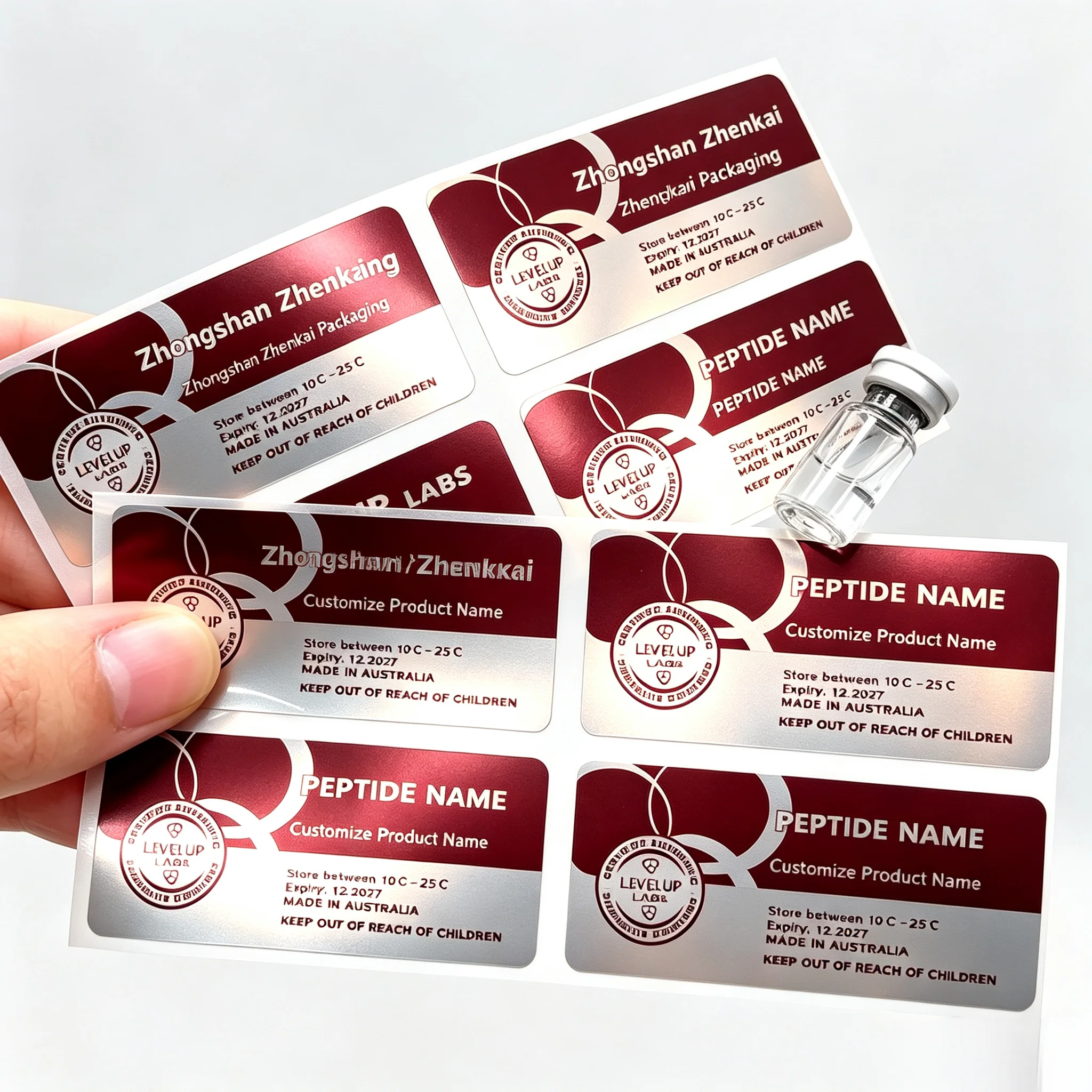 Custom Self Adhesive Vinyl Pep - The Nutrition Fitness ulasan dan harga