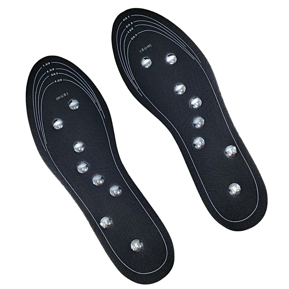 

1 Pair Magnetic Size L For Men Women Durable Foot Care Support Cut To Insoles Insoles