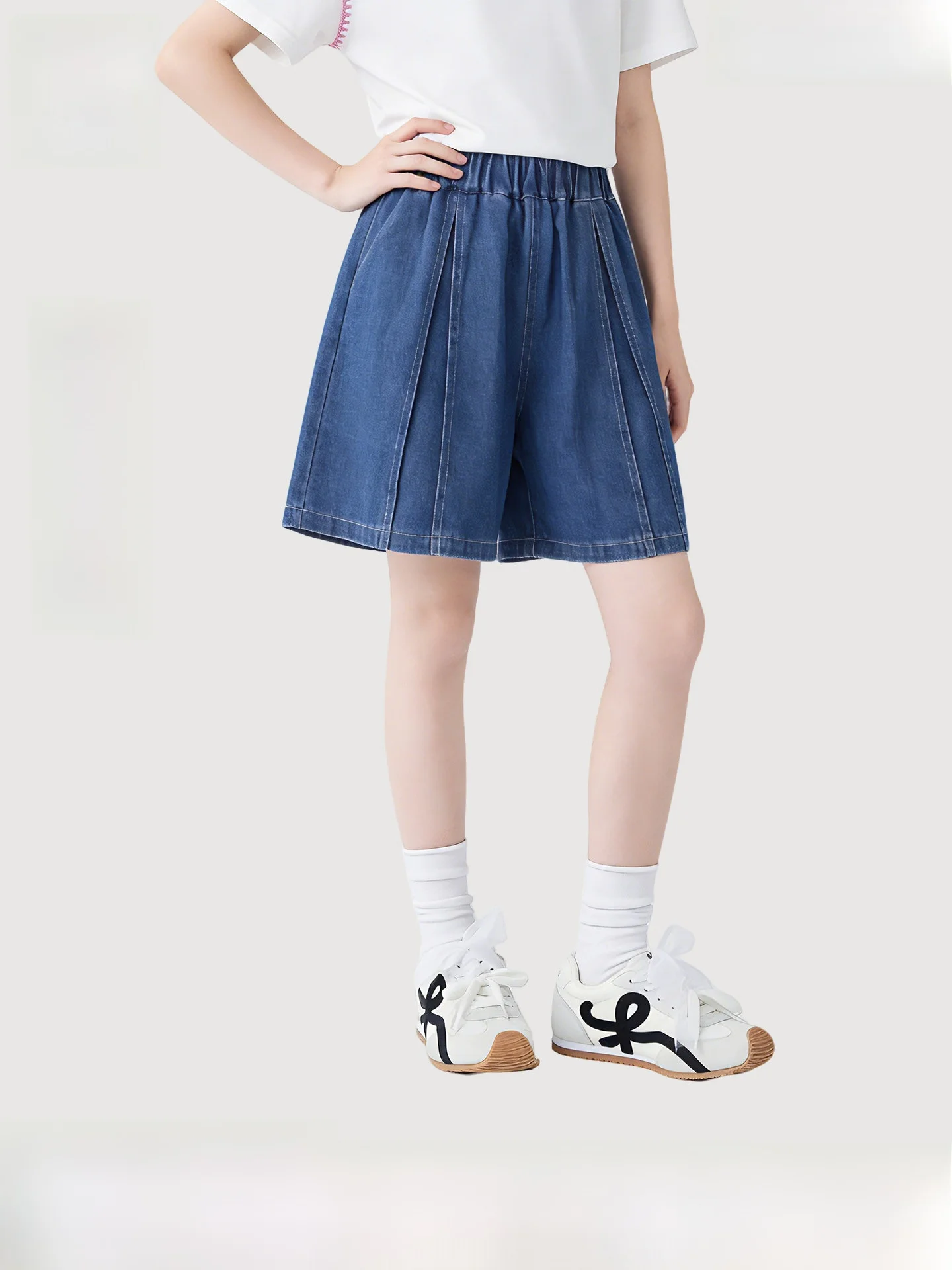 pantalones-vaqueros-casuales-de-pierna-ancha-para-ninas-ropa-infantil-versatil-pantalones-cortos-para-ninas-grandes-algodo