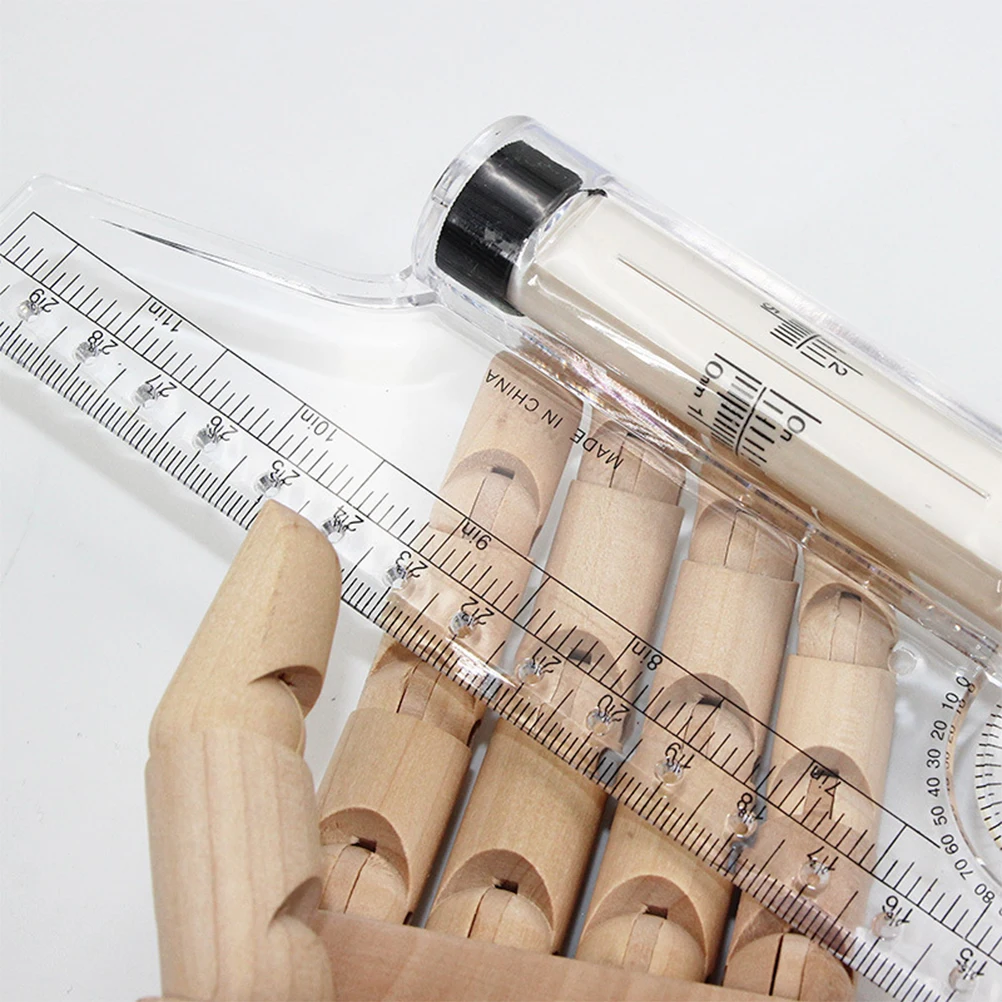 30Cm Multipurpose Parallel Drawing Ruler Angle Measurement Rolling Scale Rule For Students Engineers Home Office Use