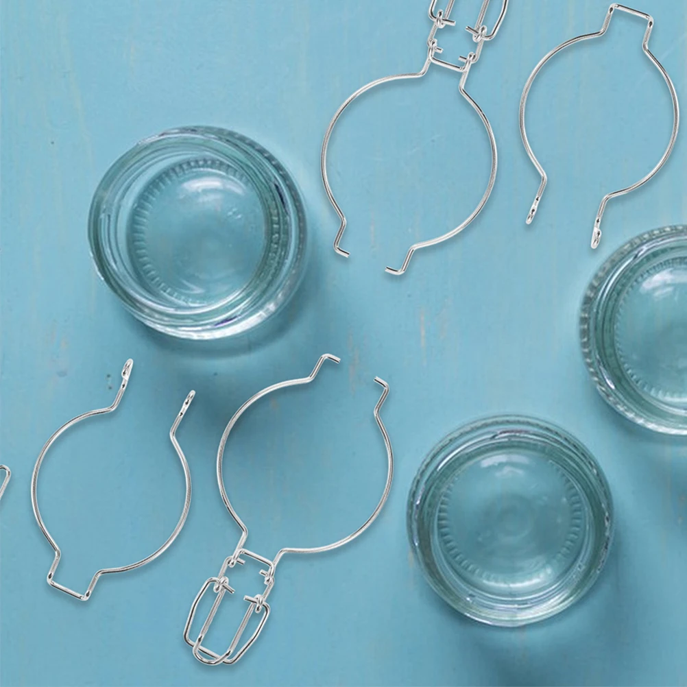 

12pcs Stainless Steel Sealing Jar Buckle Unique Spring Leak Prevention Can Metal Fastenings Food Storage