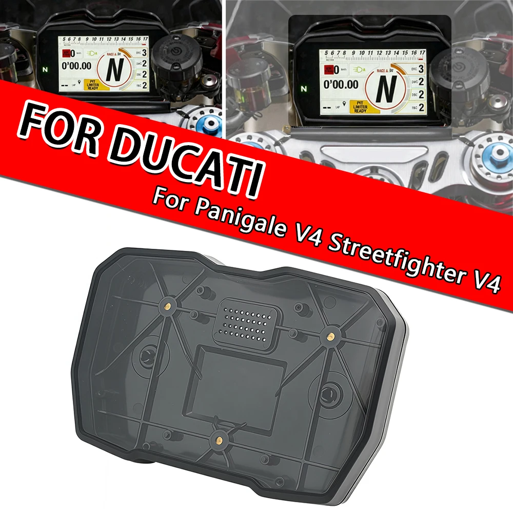 ドゥカティ-パニガーレv4-ストリートファイターv4用-モーターサイクル-スピードメーター-インストルメントカバー-ゲージスクリーン-プロテクター-ダッシュボードハウジングシェル