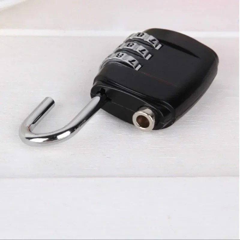 Padlock 3 Dial Digit Password Lock Combination Password Lock Suitcase Luggage Metal Code Lock Mini Coded Keyed Anti-Theft Locks