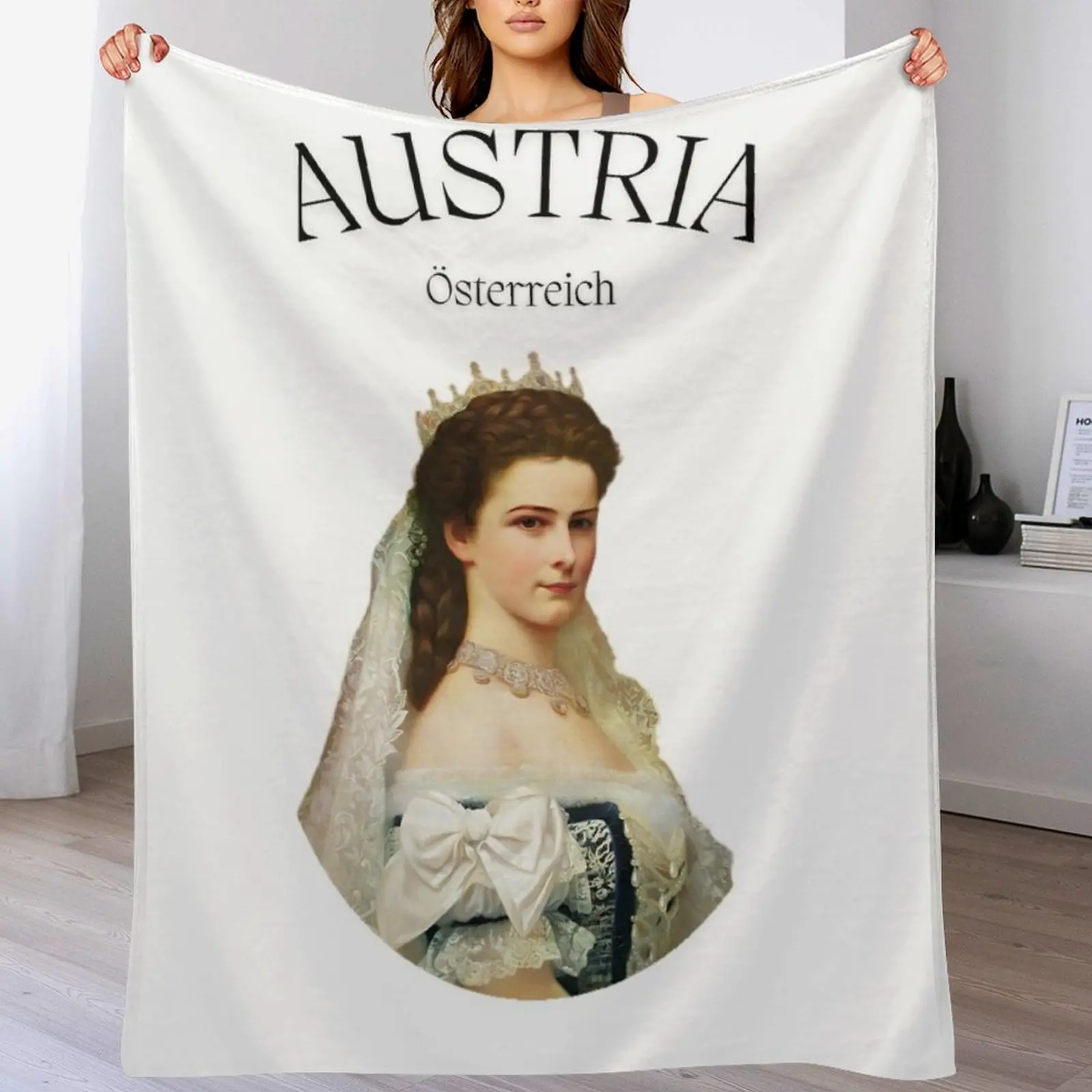 

Sisi Empress of Austria Throw Blanket Soft Plush Plaid sofa bed Bed Fashionable christmas gifts Blankets