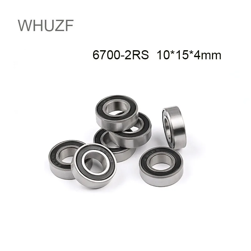 WHUZF-rodamiento 6700RS 20/50 piezas, 10x15x4mm, ABEC-3 Hobby, coche eléctrico RC, camión 6700 RS 2RS, rodamientos de bolas 6700-2RS, Envío Gratis
