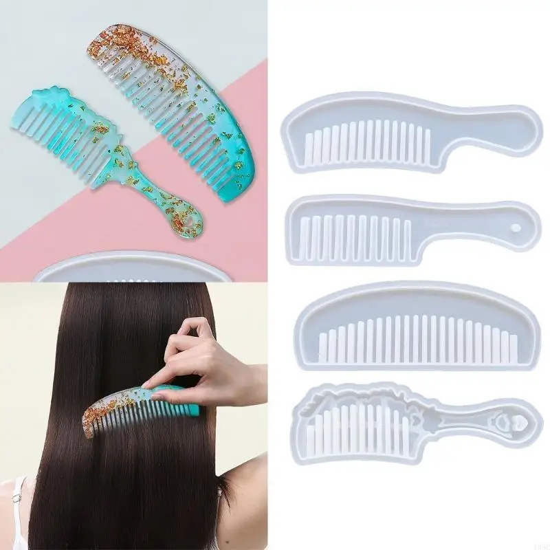 195C DIY Crafts Moulds Home Table Decorations Comb Shaped Silicone DIY Ornaments Mold