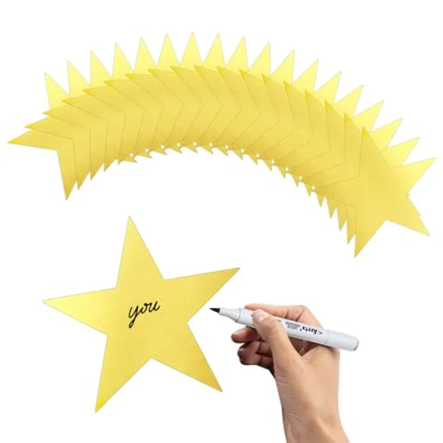 

Star Cutouts, PCS Star Cutouts, Double Prted Paper Stars, 6 ch Cardboard Star Cutouts, Glitter Stars Decorations for Christmas