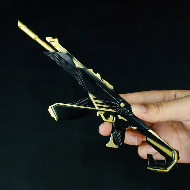21cm Nowa Figurka z Gry VALORANT Metalowa Rzemiosło Modelarskie Rekwizyty Dekoracja Biurka Ozdoby Prezenty Urodzinowe Zabawki