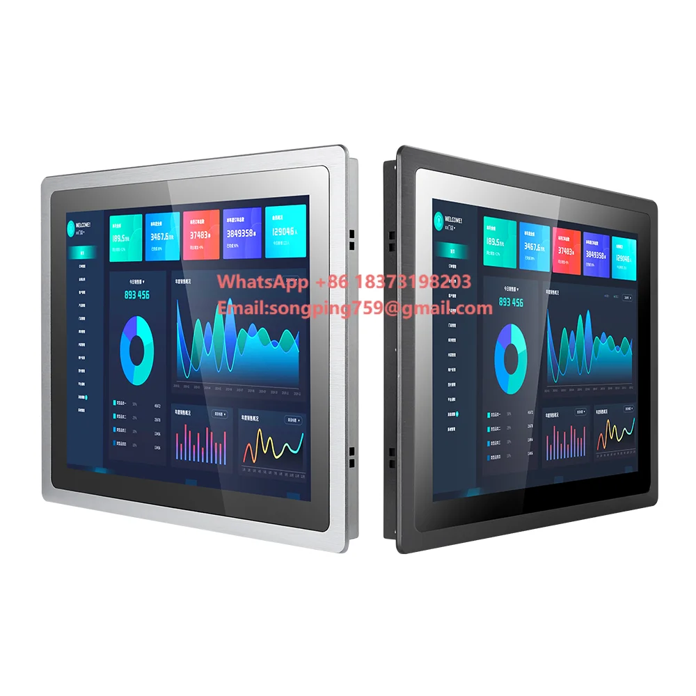 

Водонепроницаемый IP65 15-дюймовый дисплей 1024*768, 15.6, 17.3, 21.5 дюйма 1920*1080 для промышленного контроля/медицины/HMI/банкоматов/киосков