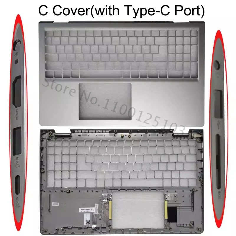 Новая Нижняя основа для ноутбука Dell Inspiron 15 3530 3535, задняя крышка ЖК-экрана, передняя рамка, петли, Упор для рук, верхний корпус A B C D