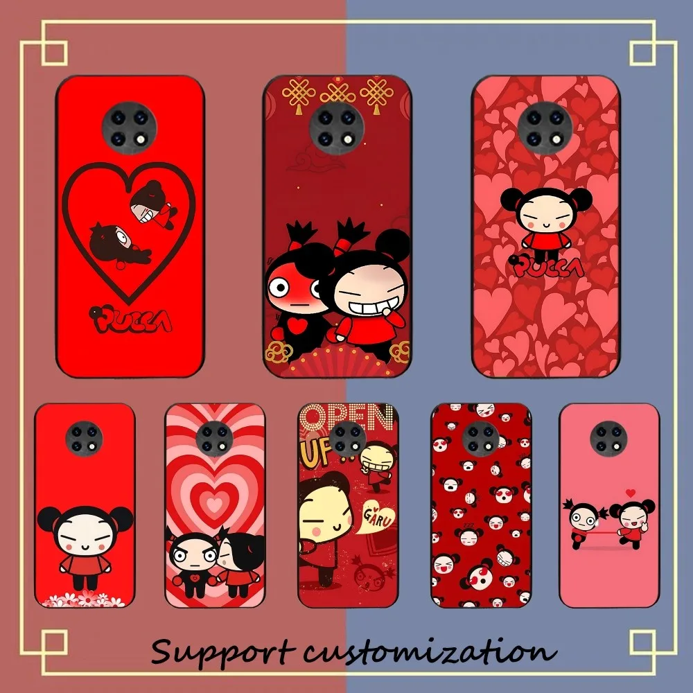 P-Pucca G-Garu Cute Phone Case For Redmi Note 4 X 5 A 6 7 8 T 9 9S 10 11 11S 11Epro Poco M3 Pro