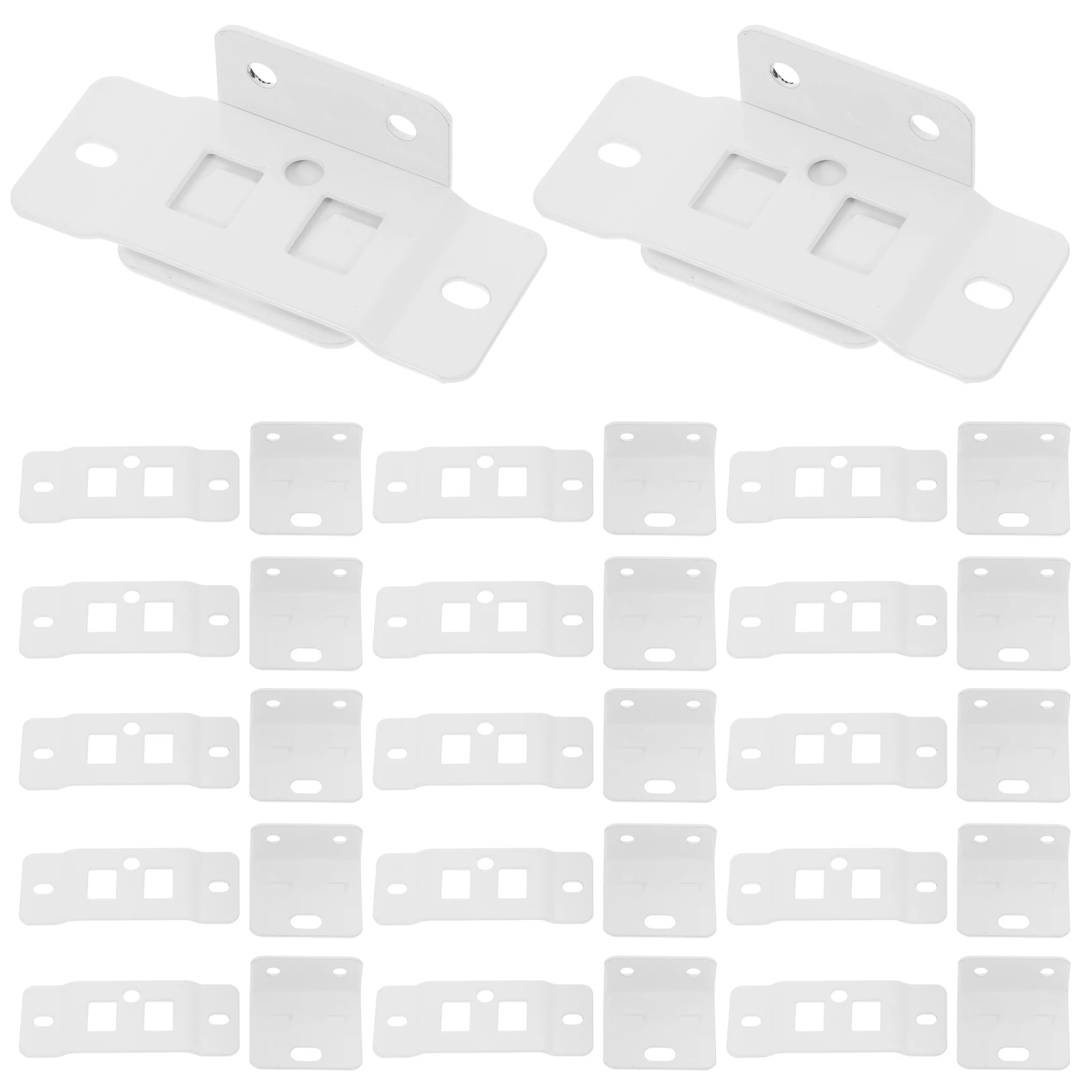 

20pcs Corner Braces Shelf Connectors Furniture Hardware Right Angle Bracket Wood Sectional Connectors L Brackets