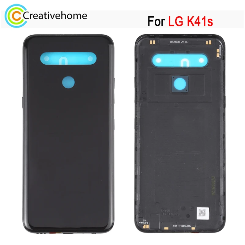 Back Battery Cover for LG K41s LM-K410 / LMK410EMW / LM-K410EMW Rear Cover with Logo Repair Spare Part