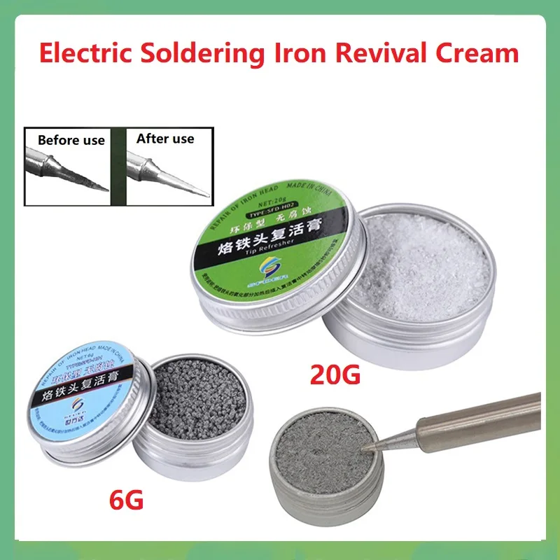 Soldering Iron Tip Clean Revival Cream Refresher Solder Cream For Oxide Iron Head Lead-Free Clean Oxidation Welding Solder Paste