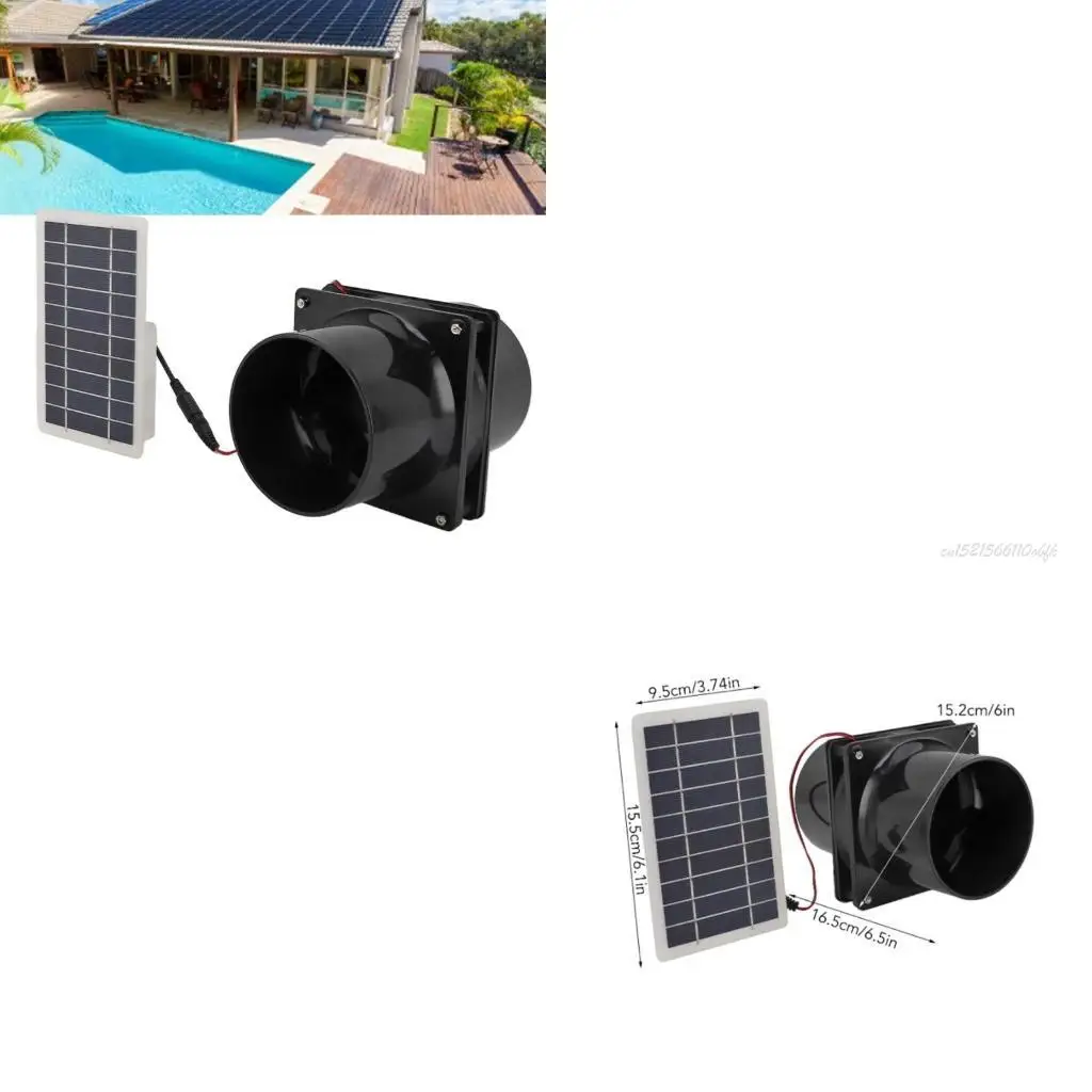 

27RB монокристаллическая солнечная панель водонепроницаемое вытяжное вентиляционное раствор для охлаждения выхлопных для и