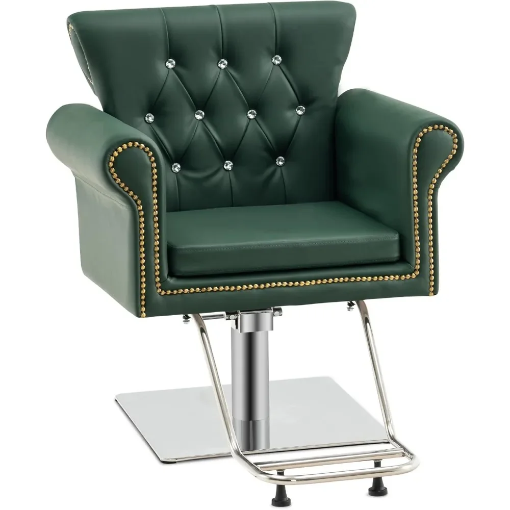 

Classic Styling Salon Chair for Hair Stylist Antique Hydraulic Barber Chair Beauty Spa Equipment 8899 (green)