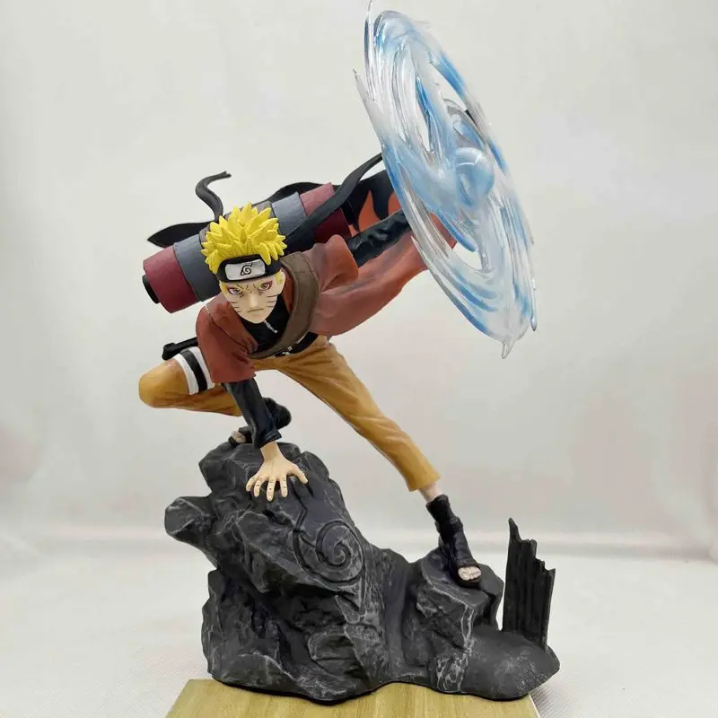 32cm Naruto Figurine Gkup Spiral Pill Naruto Real Person Model Naruto Anime Figurine Decoration Statue Can Be Collected