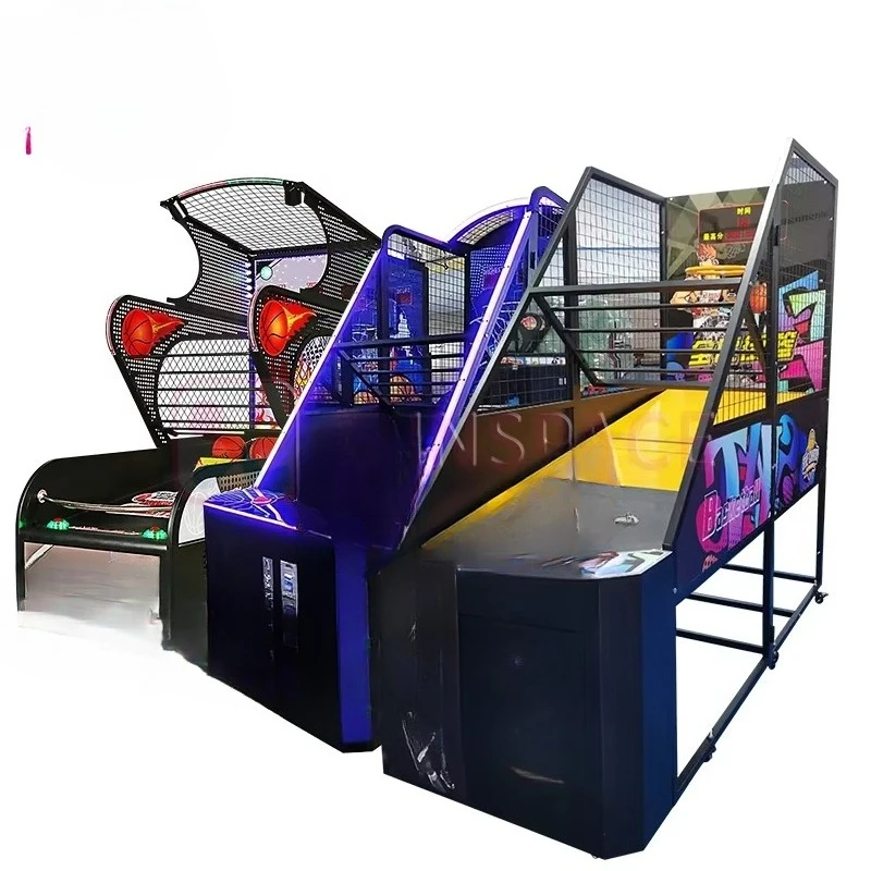 

Arcade amusement park equipment entertainment coin ball shooting game basketball arcade belt ring