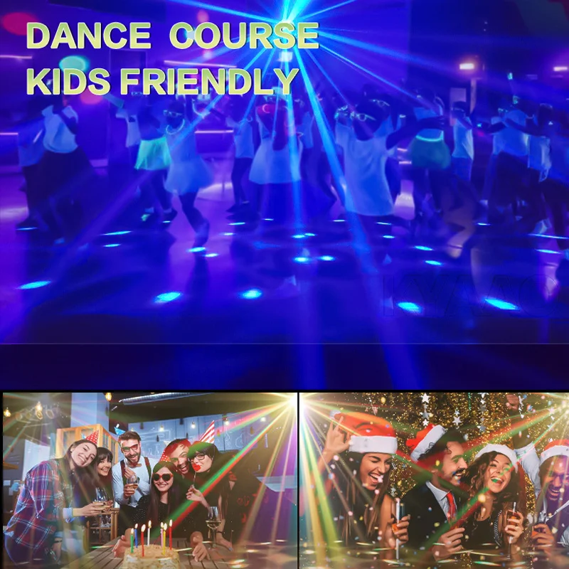 2025 New Party Disco Magic Ball Lights Remote Sound Activated Stage Patterns Device Holiday Dj KTV Dance Laser Projector