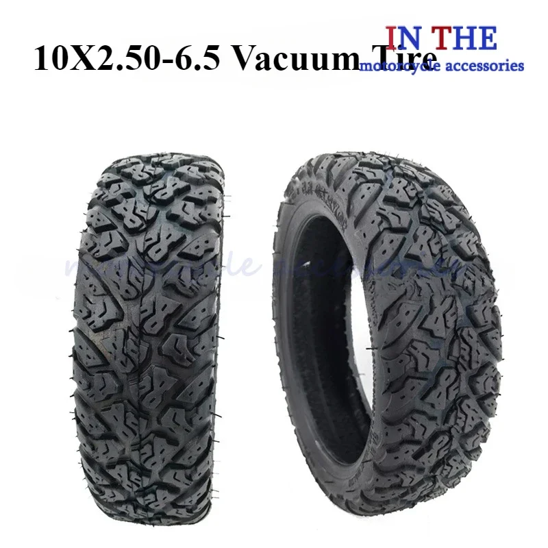 Off-road Tubeless 10x2.50-6.5 Tire Explosion Proof for 10-inch Scooter Universal 60/70-6.5 Tyre Wear-resistant Parts