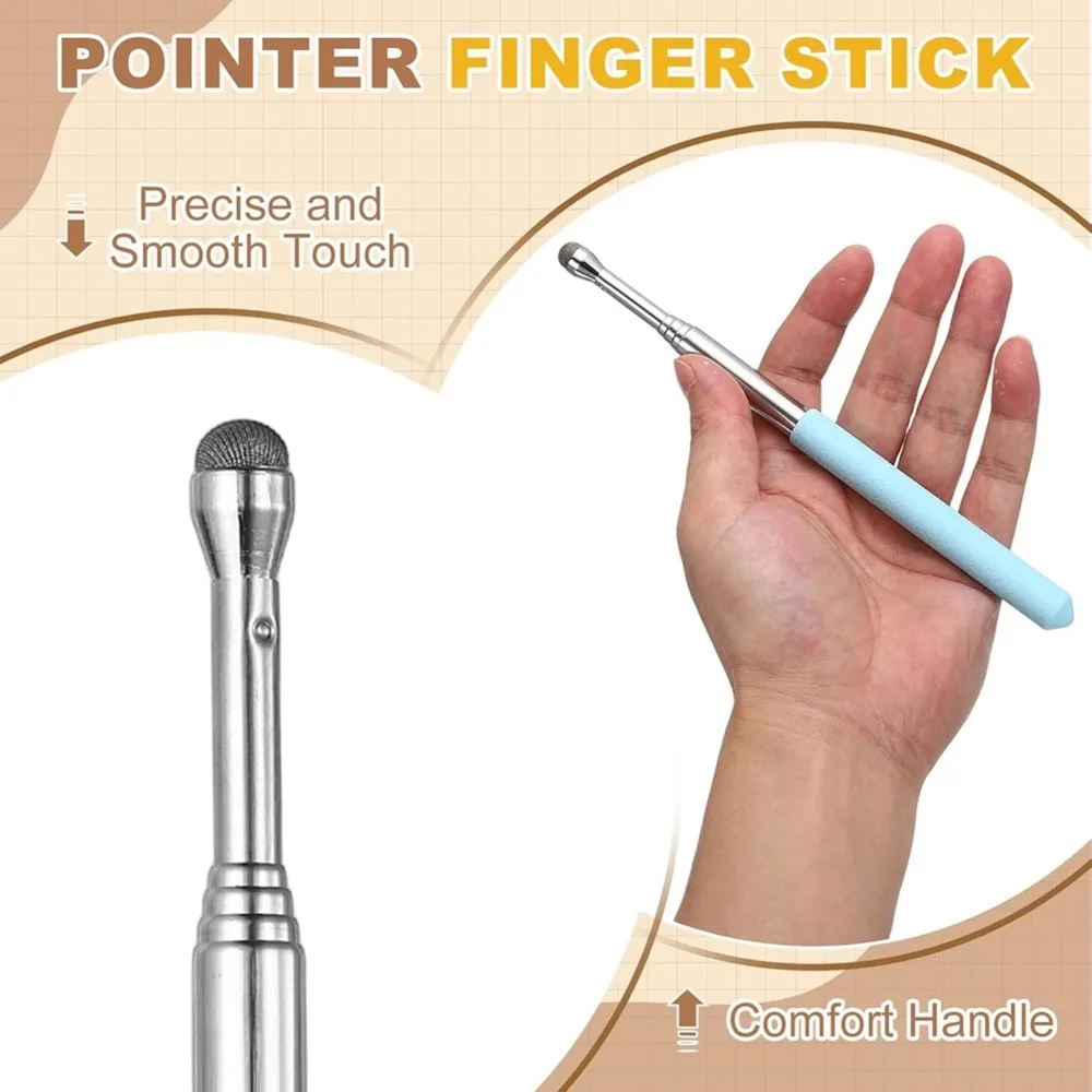 A13E-4 Pcs Pointer Finger Stick Stylus Pen, For Touch Screens & Whiteboard Presentations, Classroom Teaching Tools