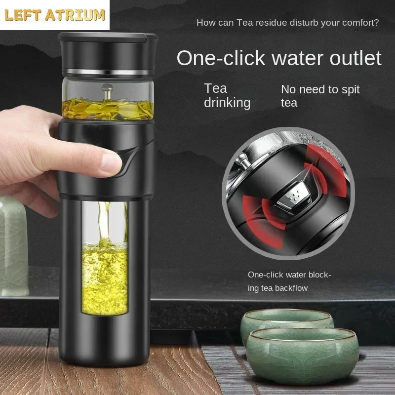 Holiday Gift Stainless Steel Thermos Cup Tea Water Separation   Highend