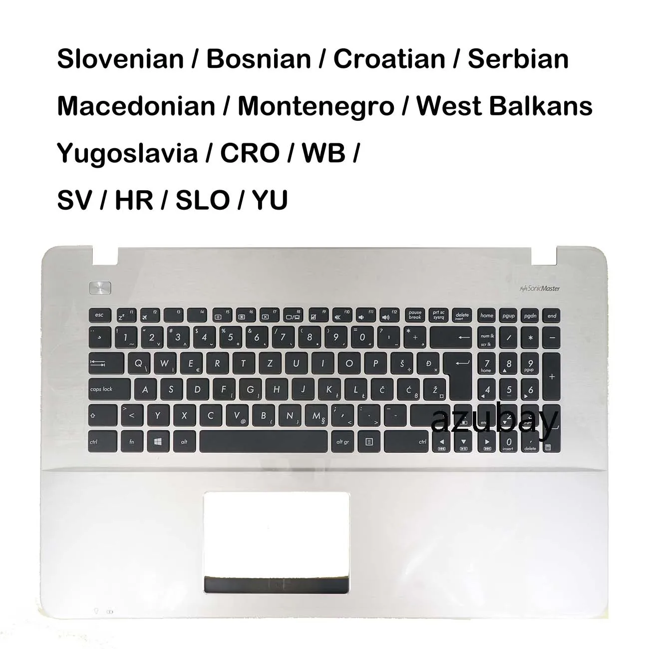 

Palmrest CASE Keyboard For ASUS X751 X751L X751LA X751LB X751LD X751LJ X751LX X751M X751MA X751MD X751BP X751NA Slovenian QWERTZ