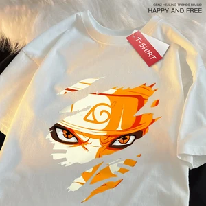 Uzumak Female T -Shirt, I - Naru. For Naruto-Cosplay, Home Graphic, Short Sleeve T-Shirt, Shoulder Flow, Normcore, Aesthetic Sports Main Sales Naruto Shirt - №1