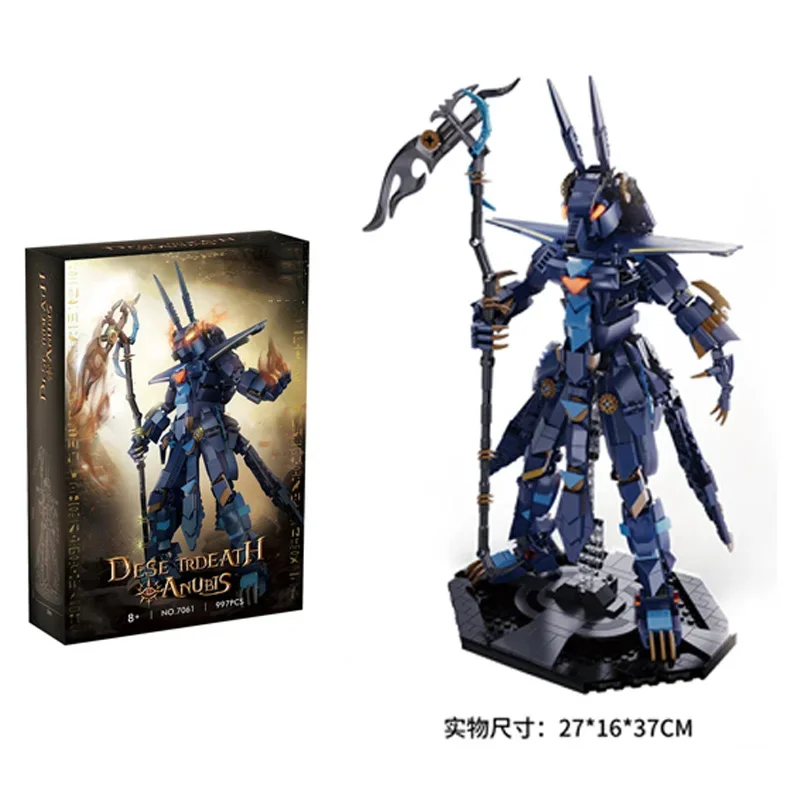 997PCS Anubis Desert Reaper Mecha Modello di edificio Set da collezione di blocchi di assemblaggio creativi Mattoni MOC Regalo per adulti e bambini
