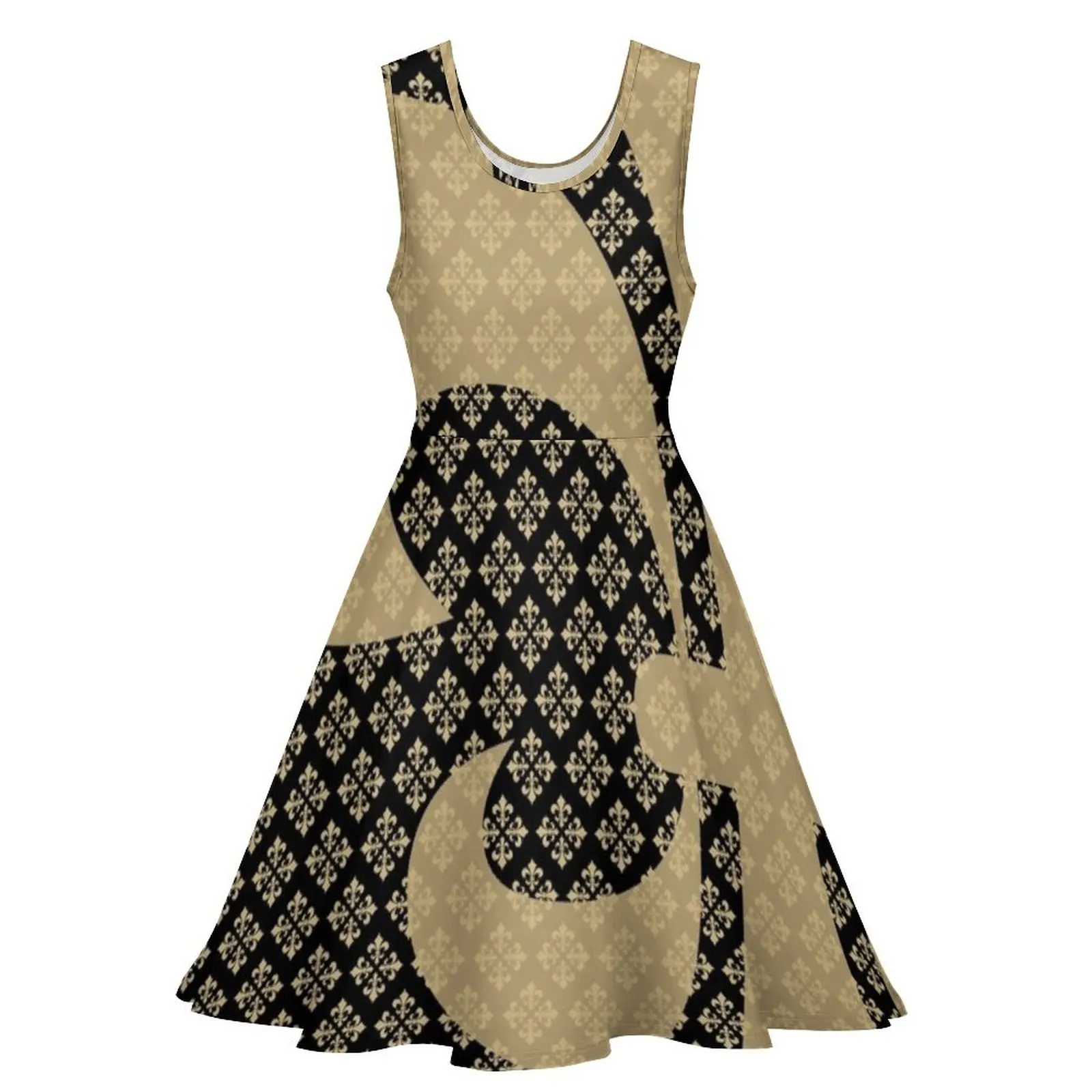 Fleur de Lis Sleeveless Dress women