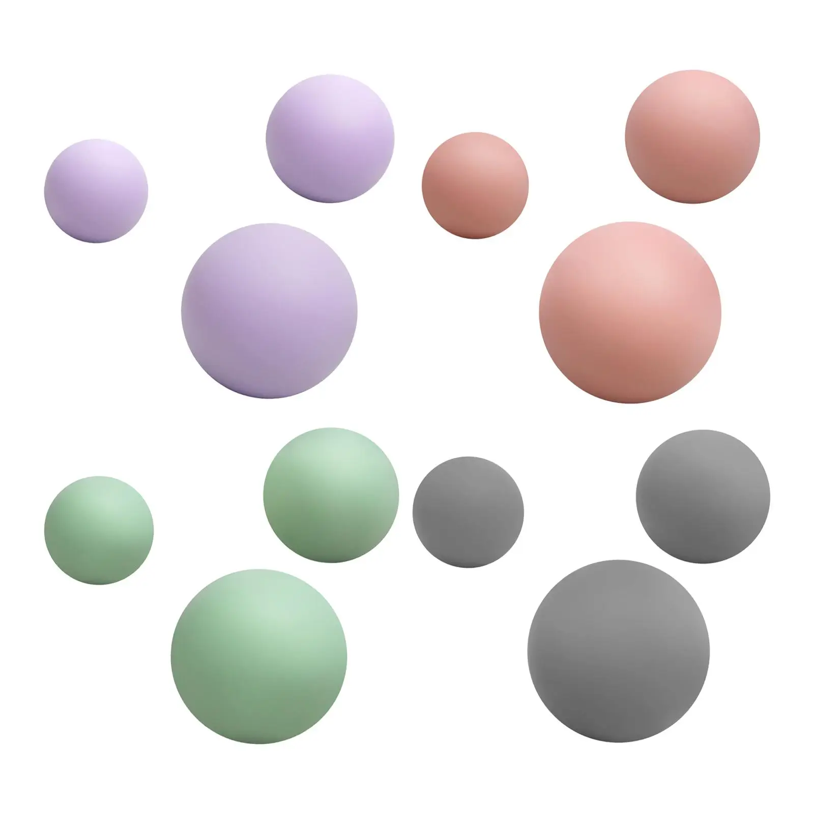 フィットネスエクササイズ用の軽量マッサージボール、ファシアボール、スポーツ、3個