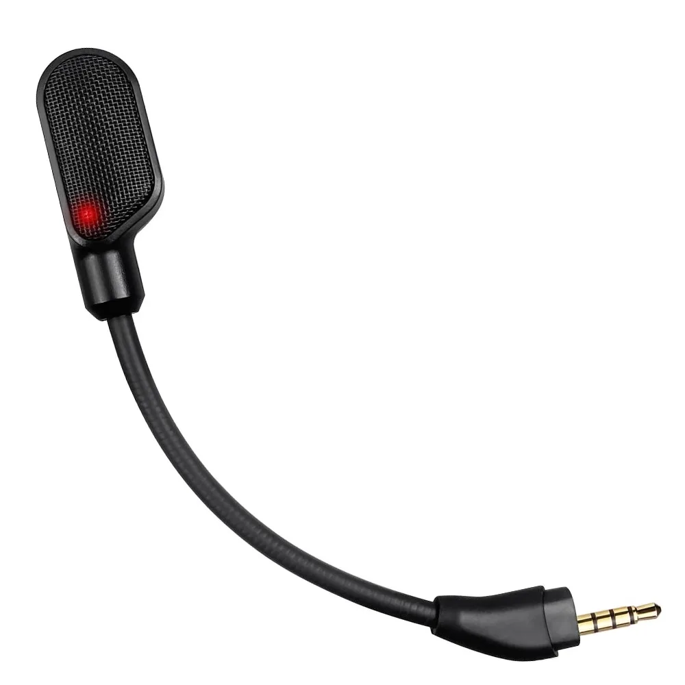 ميكروفون ألعاب بديل 3.5 ملم لسماعات الألعاب اللاسلكية Kingston HyperX Cloud III 3 مع LED
