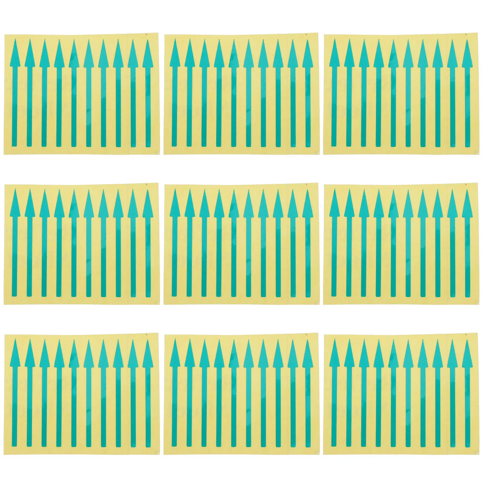 

100Pcs Instrument Panel Direction Stickers Waterproof Adhesive Reflective Arrow Labels for Accurate Gauge Indication