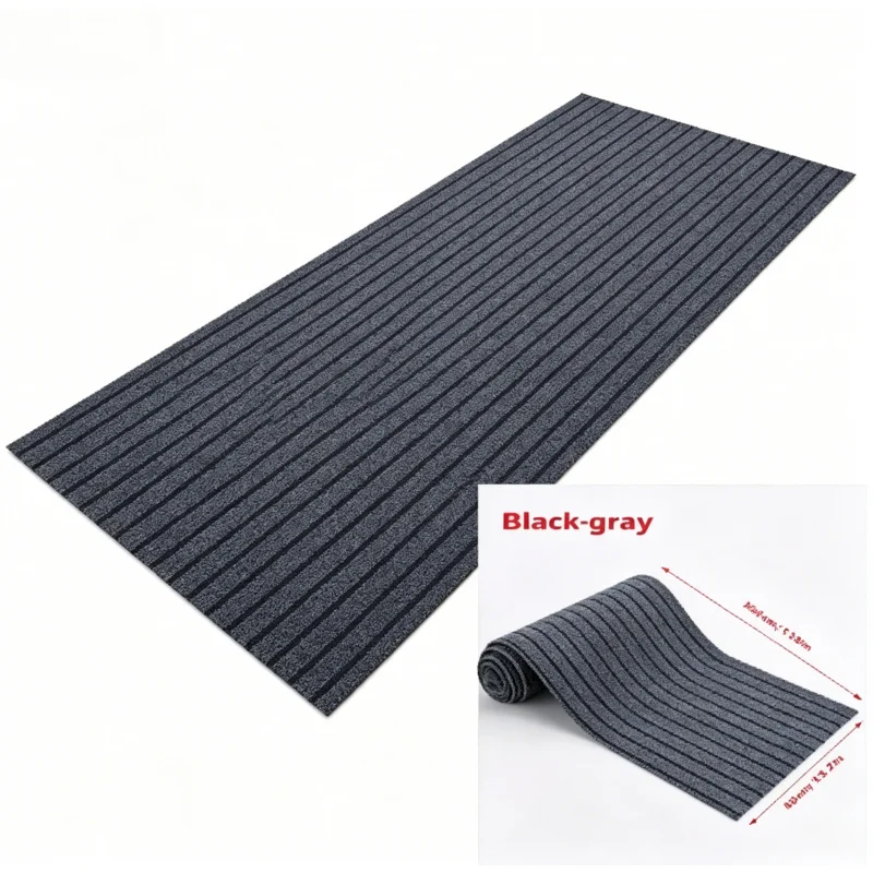 

40cm*3m Solid Color Striped Rug, Non-slip Floor Mat for Kitchen, Hallway & Doorway, Home Decor