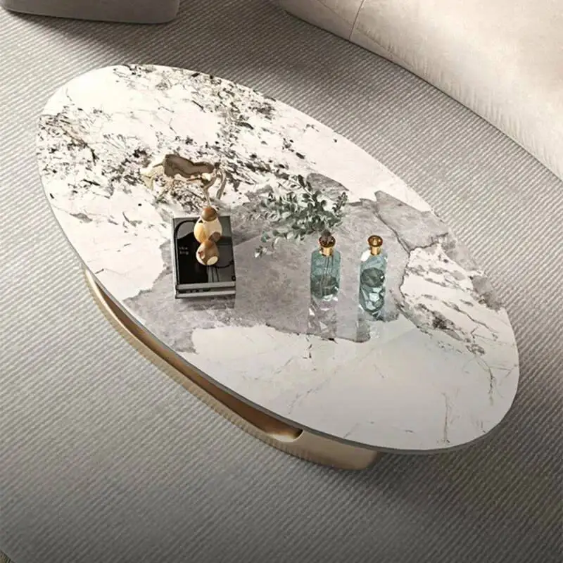 الشمال طاولات القهوة لغرفة المعيشة التصميم الحديث ديكور البيضاوي طاولات القهوة الحد الأدنى ميسا دي سنترو دي سالا أثاث المنزل #6