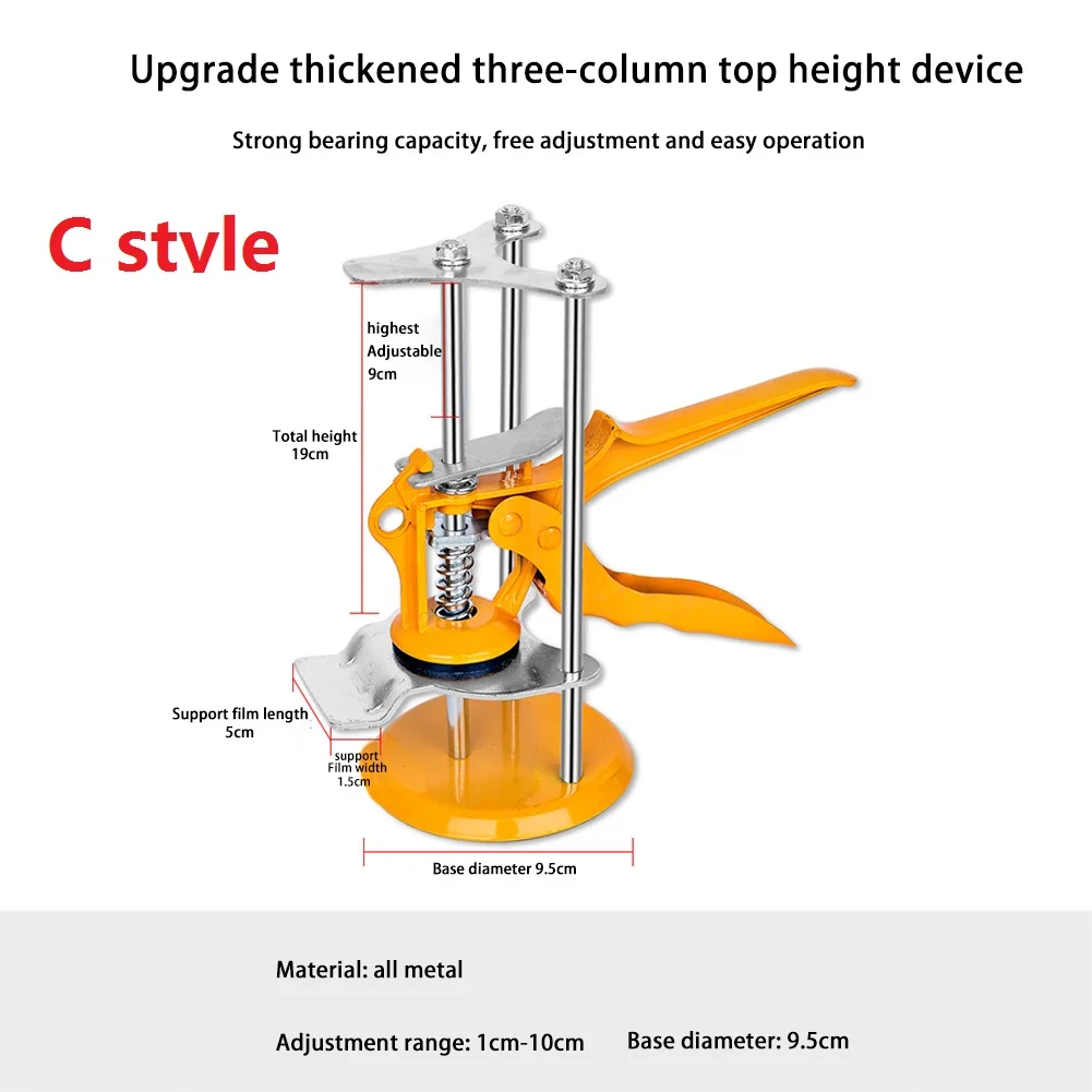 UYANGG Tile Locator Height Adjuster Tile Wall Ceramic Positioner Manual Lifting Positioning Leveler Bricklayer Wall Tiles Tools